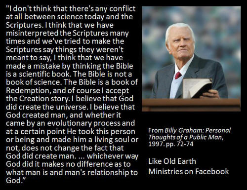 Old Earth Ministries Meme Billy Graham