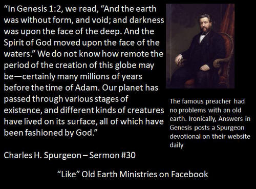 Old Earth Ministries Meme Charles Spurgeon