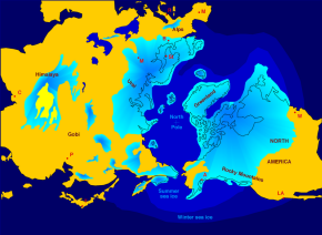Glaciation map